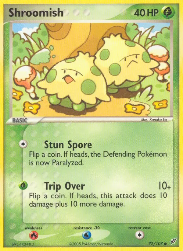 2005 Deoxys Shroomish Common #072/107 Common card image