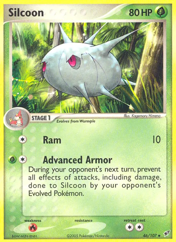 2005 Deoxys Silcoon Uncommon #046/107 Uncommon card image