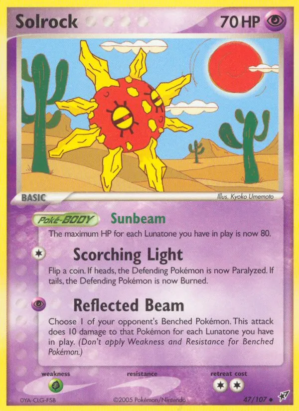 2005 Deoxys Solrock Uncommon #047/107 Uncommon card image