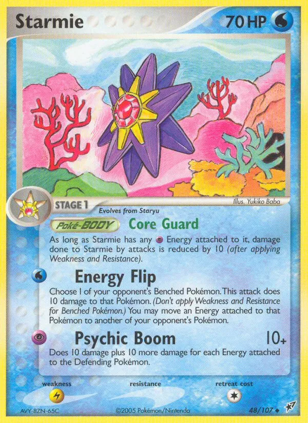 2005 Deoxys Starmie Uncommon #048/107 Uncommon card image