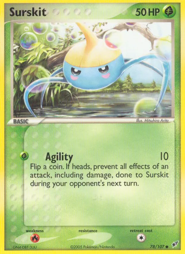 2005 Deoxys Surskit Common #078/107 Common card image