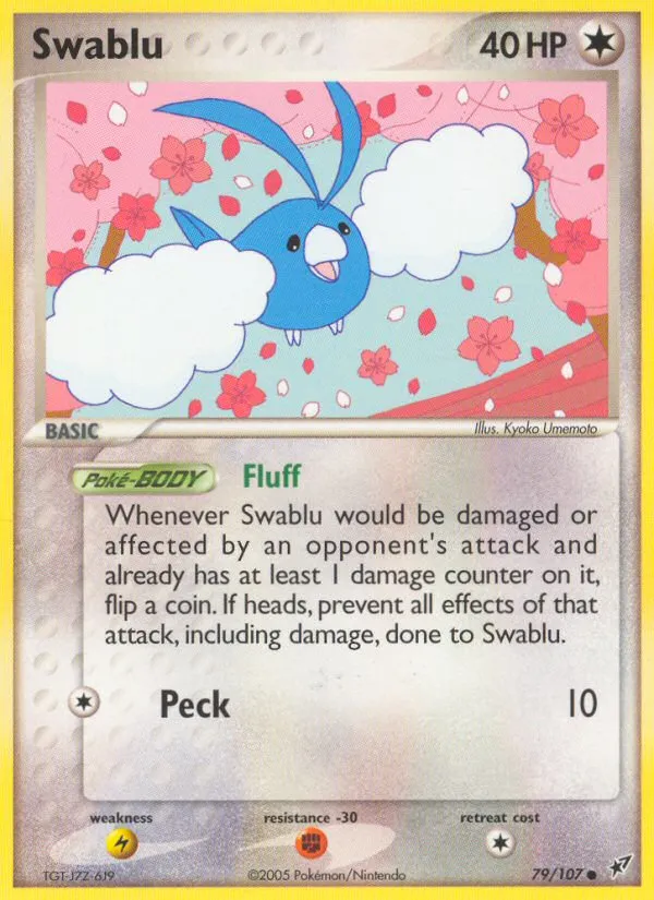 2005 Deoxys Swablu Common #079/107 Common card image