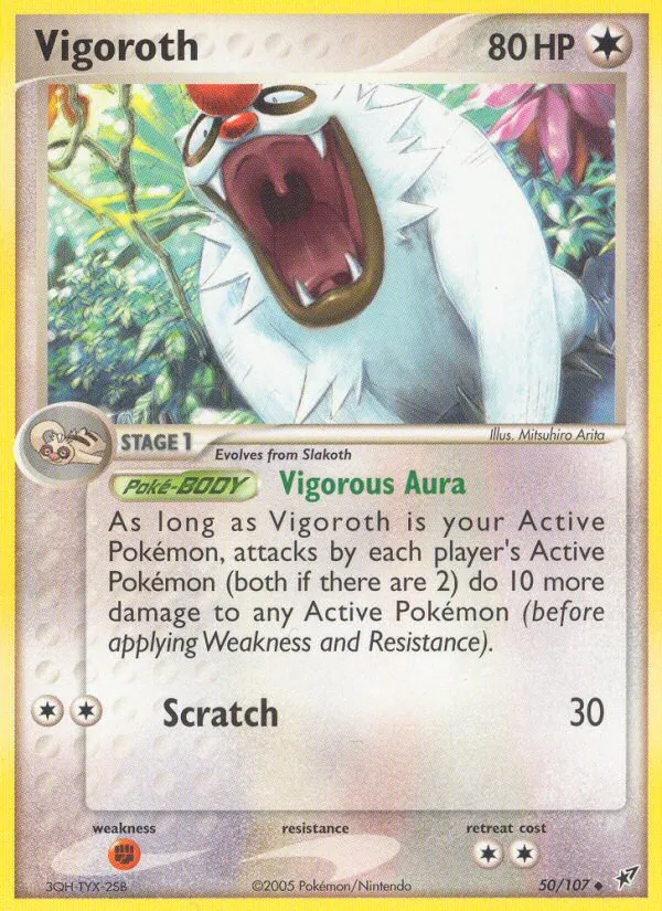 2005 Deoxys Vigoroth Uncommon #050/107 Uncommon card image