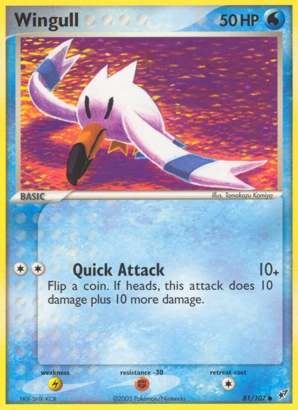 2005 Deoxys Wingull Common #081/107 Common card image