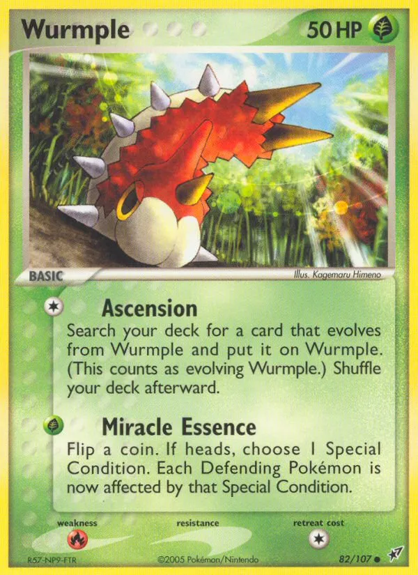 2005 Deoxys Wurmple Common #082/107 Common card image