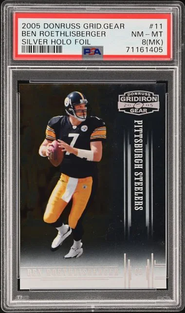 2005 Donruss Ben Roethlisberger Gridiron Gear Silver Holo Foil #11 card image
