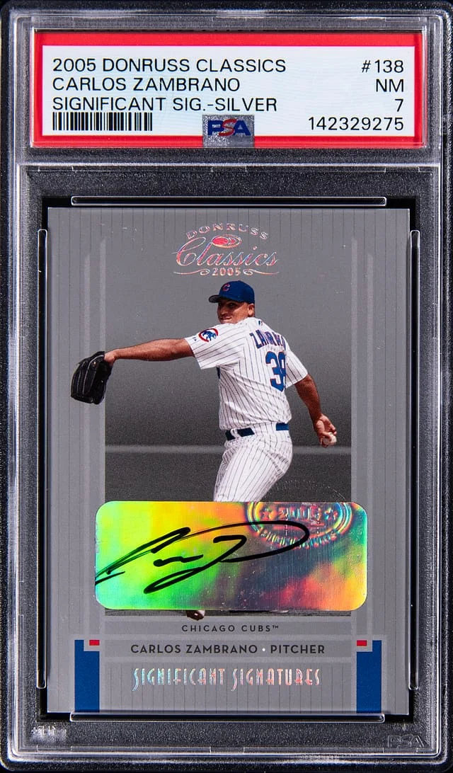 2005 Donruss Carlos Zambrano Classics Significant Signatures Silver #138 card image