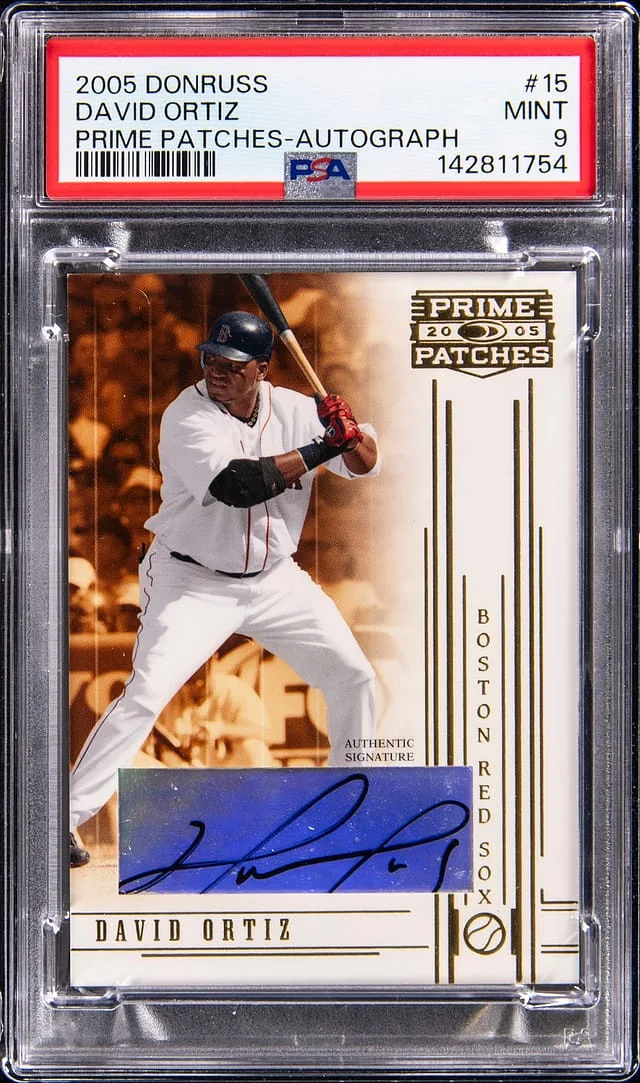 2005 Donruss David Ortiz Prime Patches Autographs #15 card image