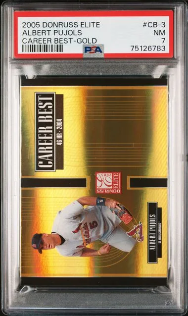 2005 Donruss Elite Albert Pujols Career Best #CB-3 card image