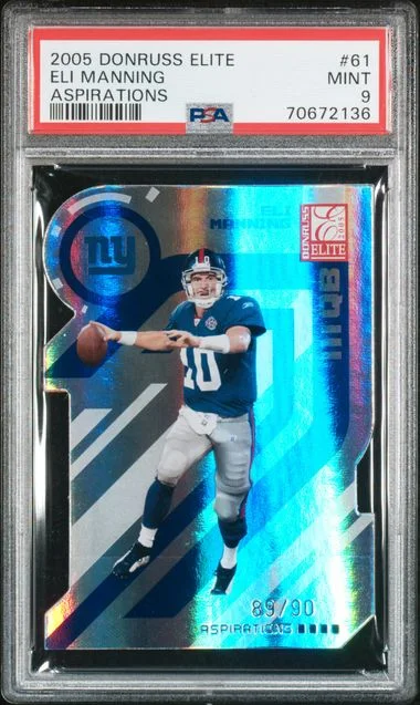 2005 Donruss Elite Eli Manning Aspirations #61 card image