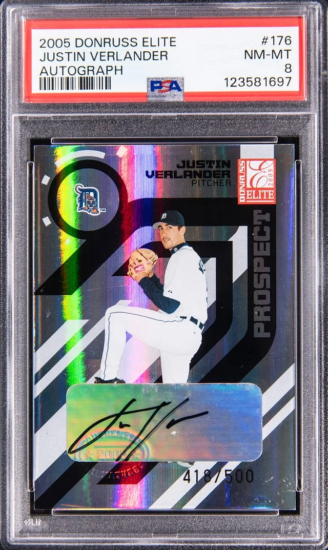 2005 Donruss Elite Justin Verlander Autograph #176 card image