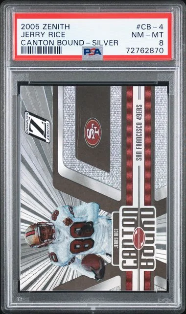 2005 Donruss Jerry Rice Zenith Canton Bound Silver #CB-4 card image