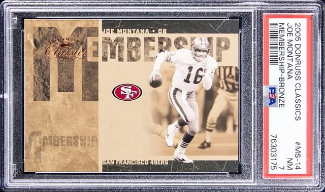 2005 Donruss Joe Montana Classics Membership Bronze #MS-14 card image