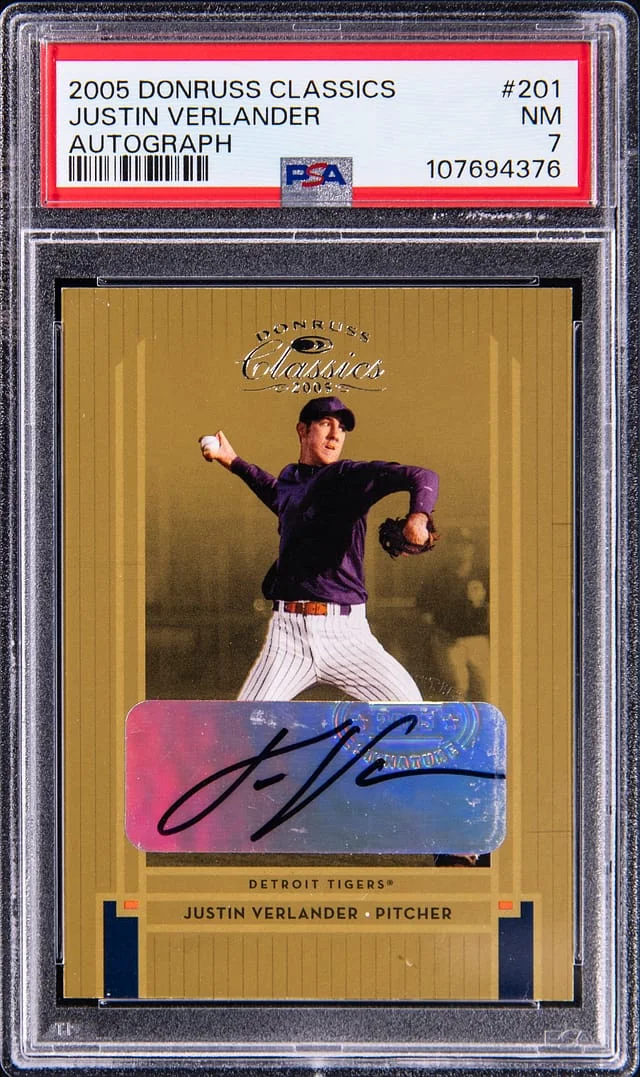 2005 Donruss Justin Verlander Classics Autograph #201 card image