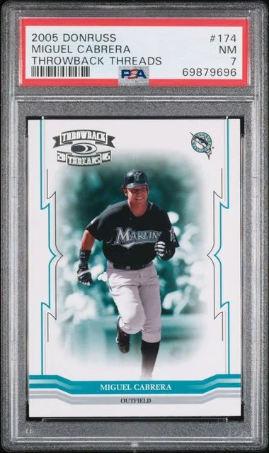 2005 Donruss Miguel Cabrera Throwback Threads #174 card image