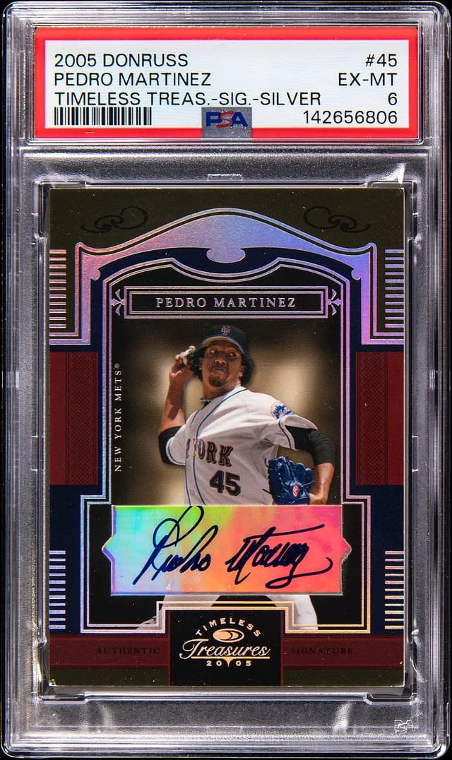 2005 Donruss Pedro Martinez Timeless Treasures Signatures Silver #45 card image