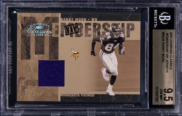 2005 Donruss Randy Moss Classics Membership VIP Jerseys #MS-26 card image