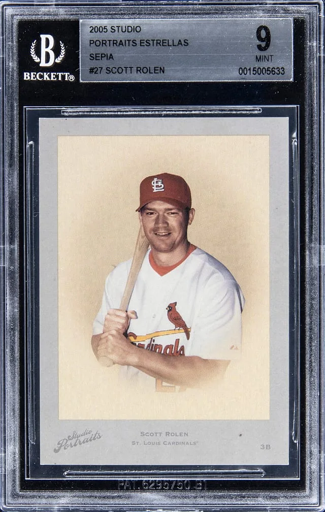 2005 Donruss Scott Rolen Studio Portraits Estrellas Sepia #SP-27 card image