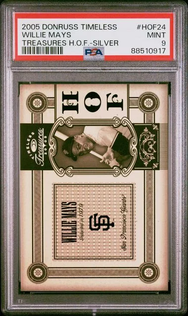 2005 Donruss Willie Mays Timeless Treasures H.O.F. Silver #HOF24 card image