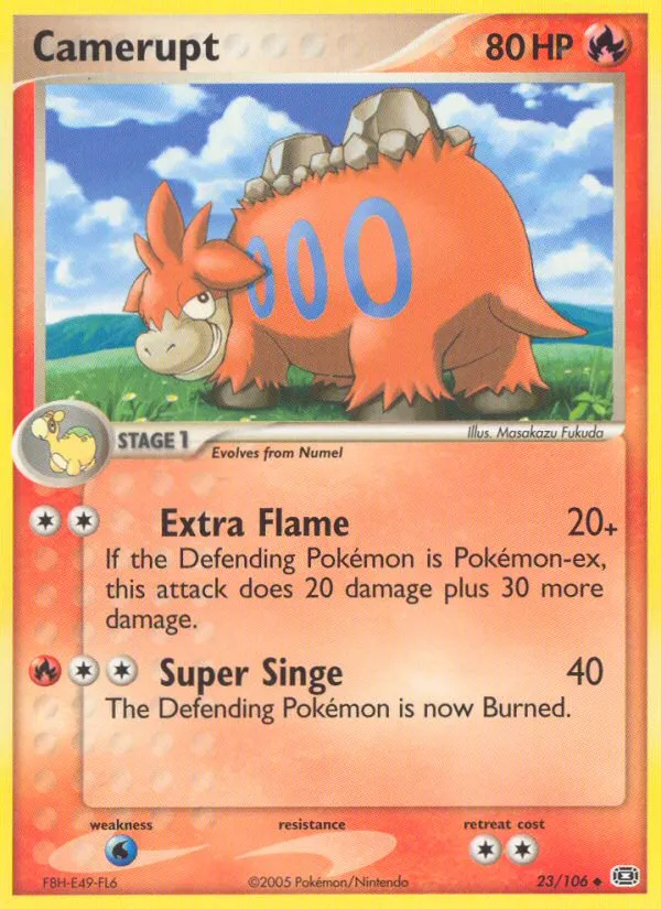 2005 Emerald Camerupt Uncommon #023/106 Uncommon card image