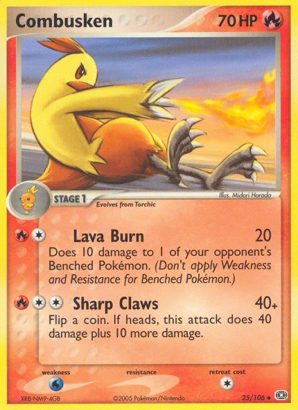2005 Emerald Combusken Uncommon #025/106 Uncommon card image