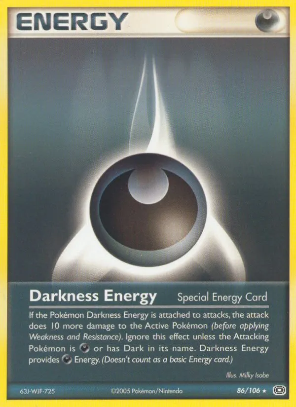 2005 Emerald Darkness Energy #086/106 Rare card image