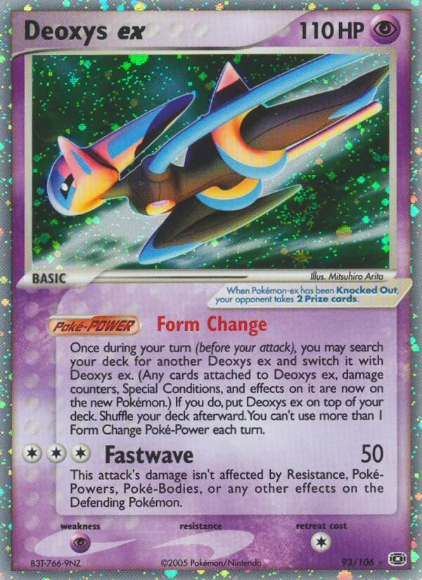 2005 Emerald Deoxys ex #093/106 Rare Holo EX card image