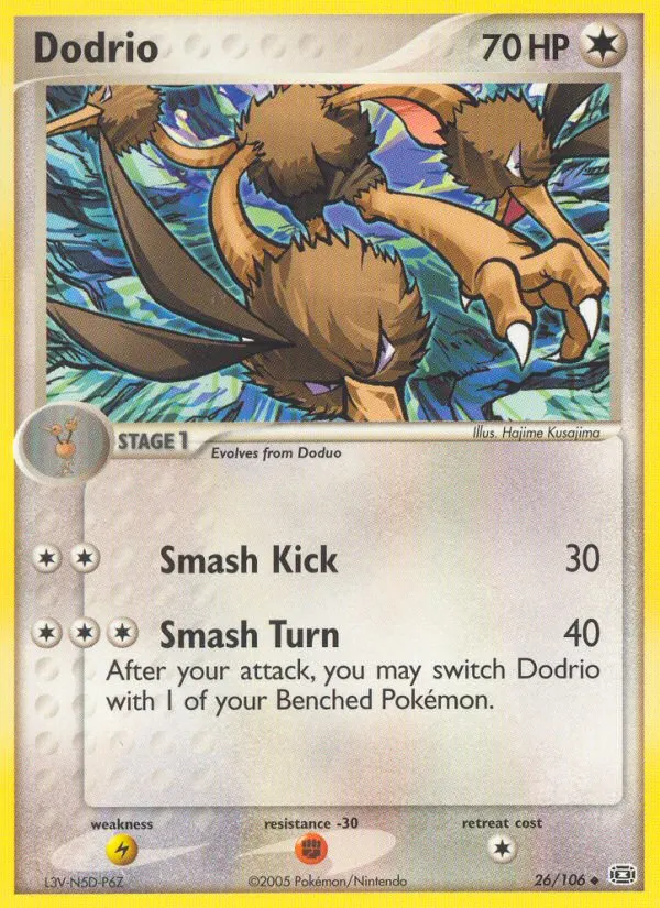 2005 Emerald Dodrio Uncommon #026/106 Uncommon card image