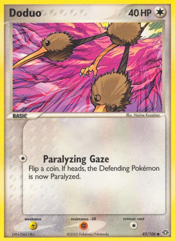 2005 Emerald Doduo Common #045/106 Common card image