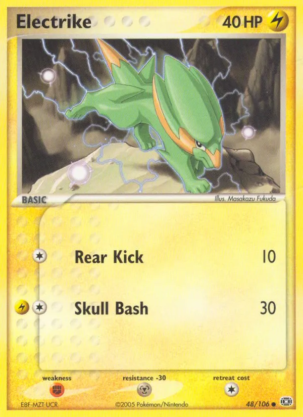 2005 Emerald Electrike #048/106 Common card image