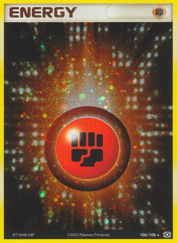 2005 Emerald Fighting Energy #106/106 Rare Holo card image