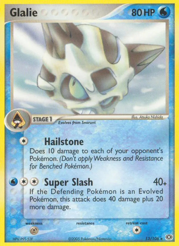 2005 Emerald Glalie #013/106 Rare card image