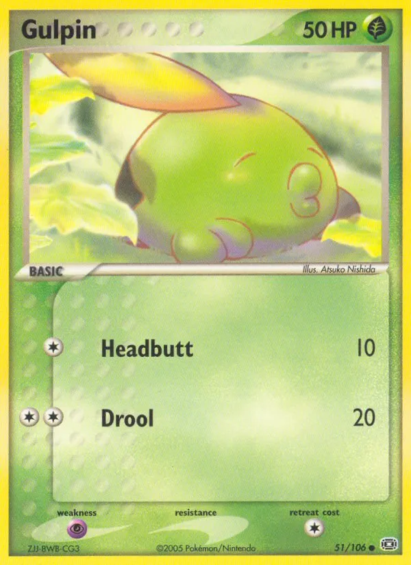 2005 Emerald Gulpin Common #051/106 Common card image