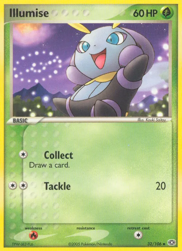 2005 Emerald Illumise Uncommon #032/106 Uncommon card image