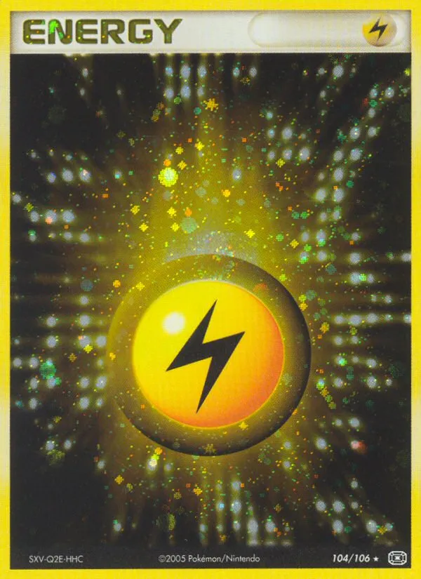 2005 Emerald Lightning Energy #104/106 Rare Holo card image