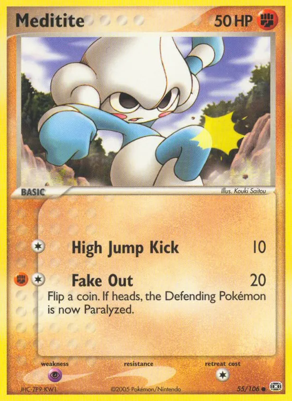2005 Emerald Meditite Common #055/106 Common card image