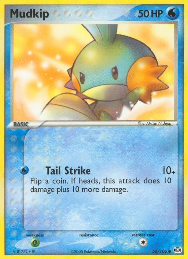 2005 Emerald Mudkip Common #056/106 Common card image