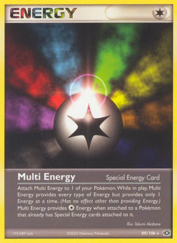 2005 Emerald Multi Energy Rare #089/106 Rare card image