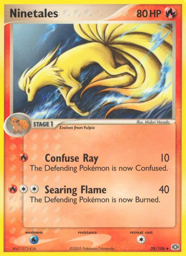2005 Emerald Ninetales Uncommon #038/106 Uncommon card image