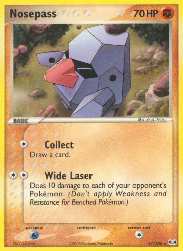 2005 Emerald Nosepass Rare #017/106 Rare card image