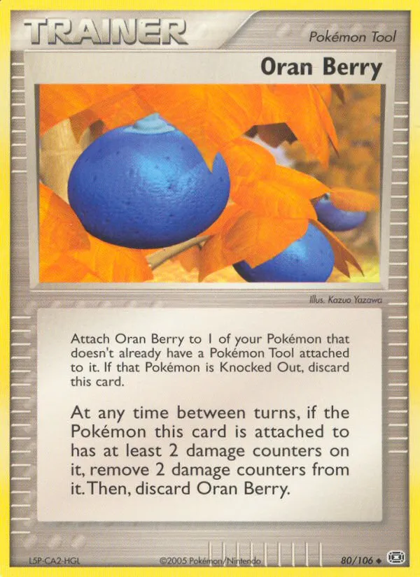 2005 Emerald Oran Berry Uncommon #080/106 Uncommon card image