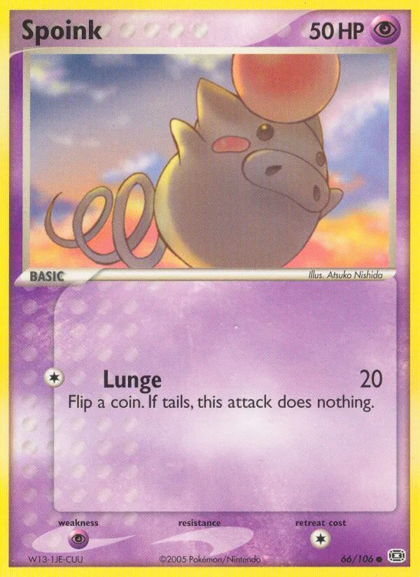 2005 Emerald Spoink Common #065/106 Common card image