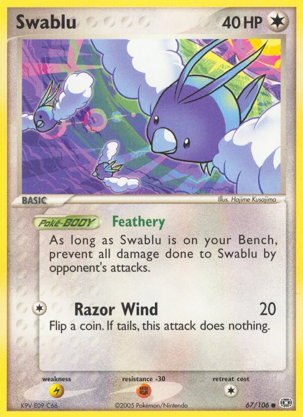 2005 Emerald Swablu Common #067/106 Common card image