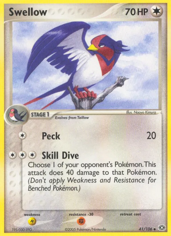 2005 Emerald Swellow Uncommon #041/106 Uncommon card image