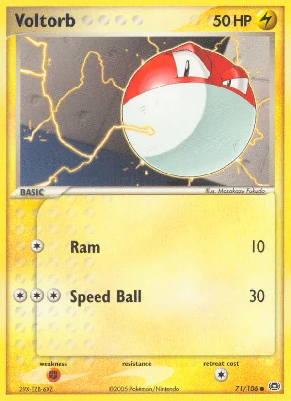 2005 Emerald Voltorb Common #071/106 Common card image