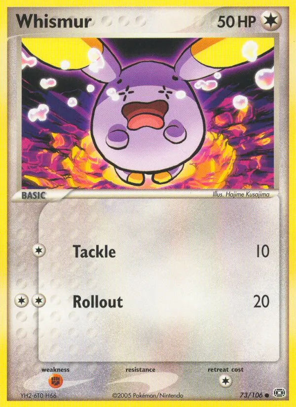 2005 Emerald Whismur Common #073/106 Common card image