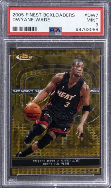 2005 Finest Dwyane Wade Wade Moments-Boxloader #DW7 card image
