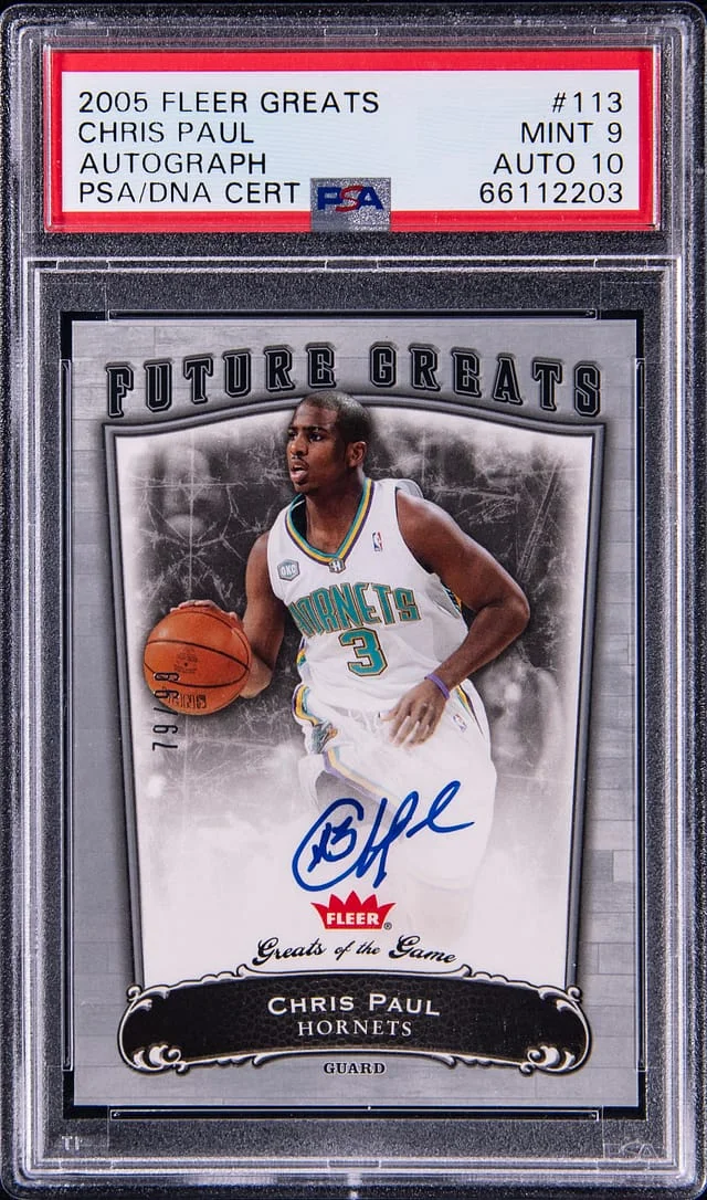 2005 Fleer Greats of the Game Chris Paul Autograph #113 card image