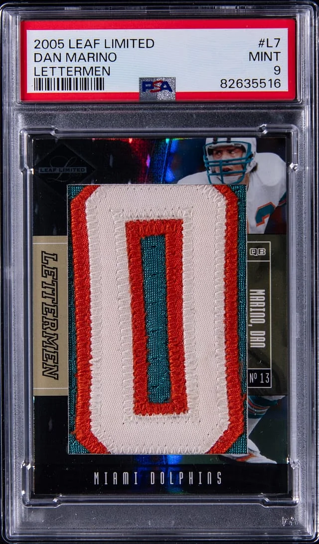 2005 Leaf Limited Dan Marino Lettermen #L7 card image