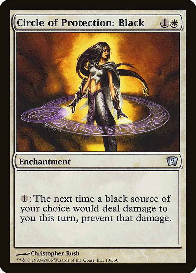 2005 Ninth Edition Circle of Protection: Black uncommon #10★ uncommon card image